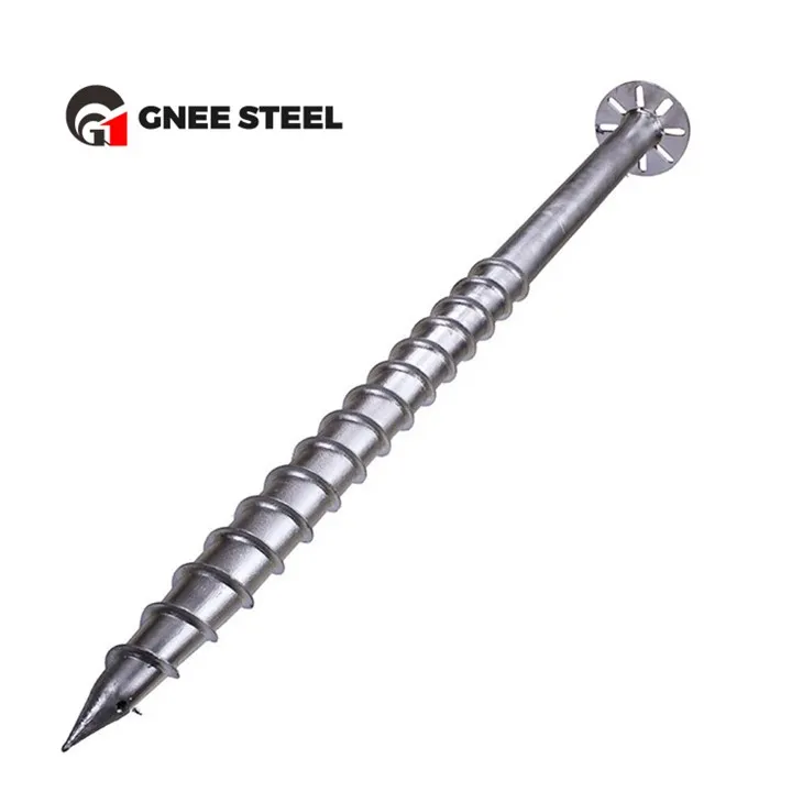 Varmgalvaniseret jordskrue